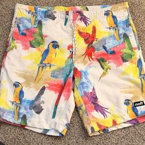 Neff parrot swimming trunks small